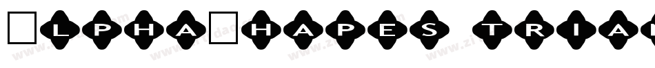 AlphaShapes triangles 2字体转换